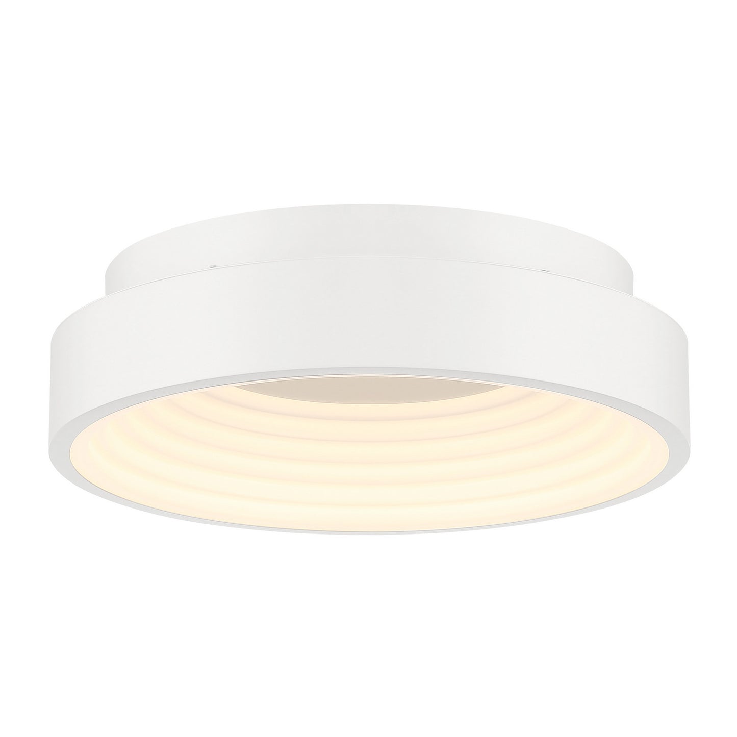 Conc LED Flush Mount in Matte White