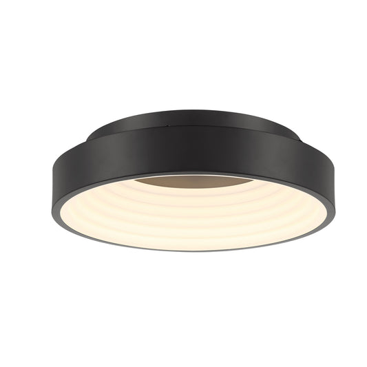 Conc LED Flush Mount in Coal Black