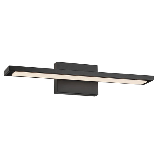 George Kovacs - P5581-66A-L - LED Bath Vanity - Parallel - Coal Black