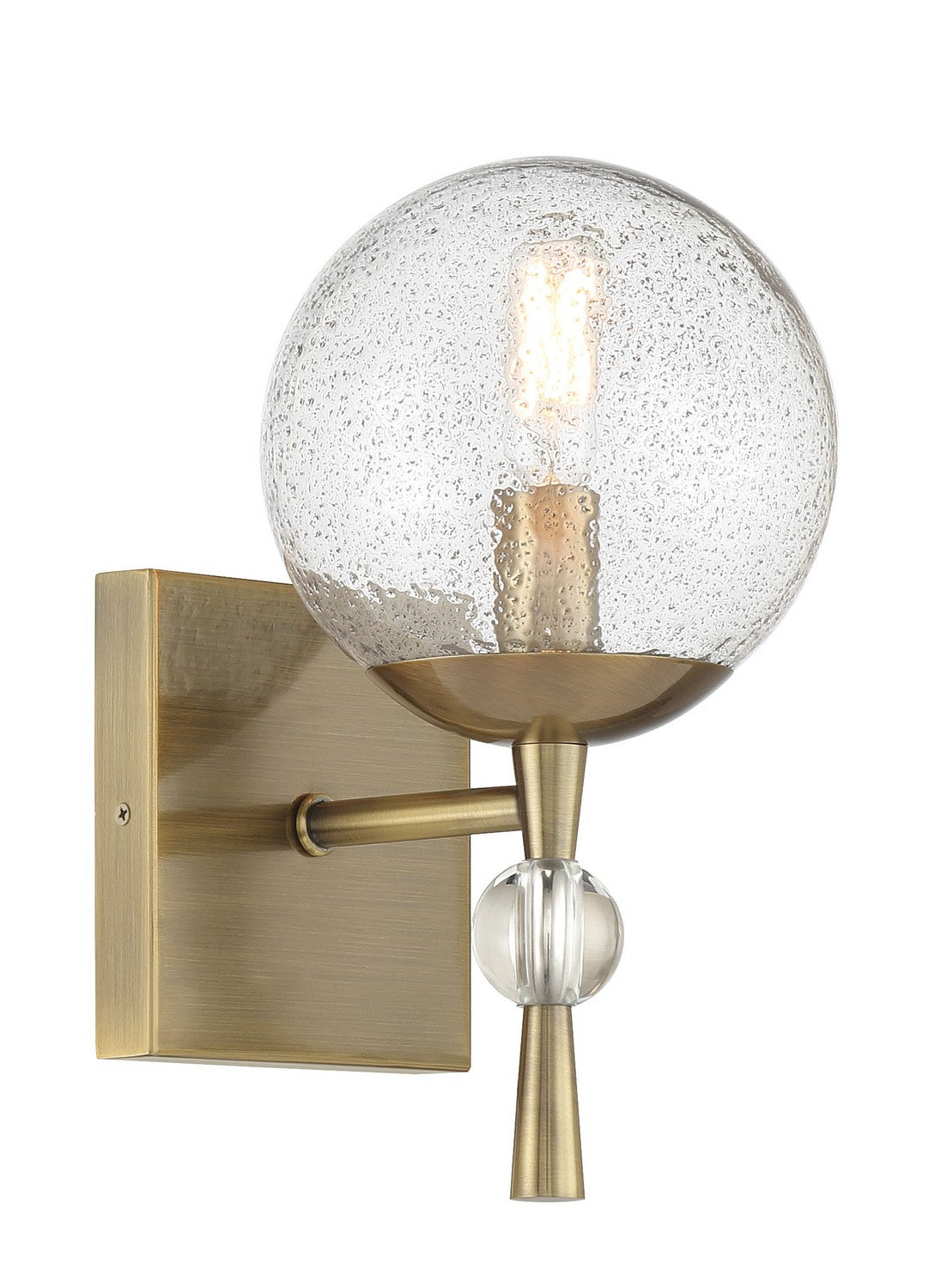 POPULUXE One Light Bath Vanity in Oxidized Aged Brass