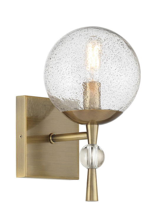 POPULUXE One Light Bath Vanity in Oxidized Aged Brass