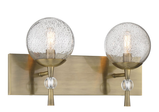 POPULUXE Two Light Bath Vanity in Oxidized Aged Brass