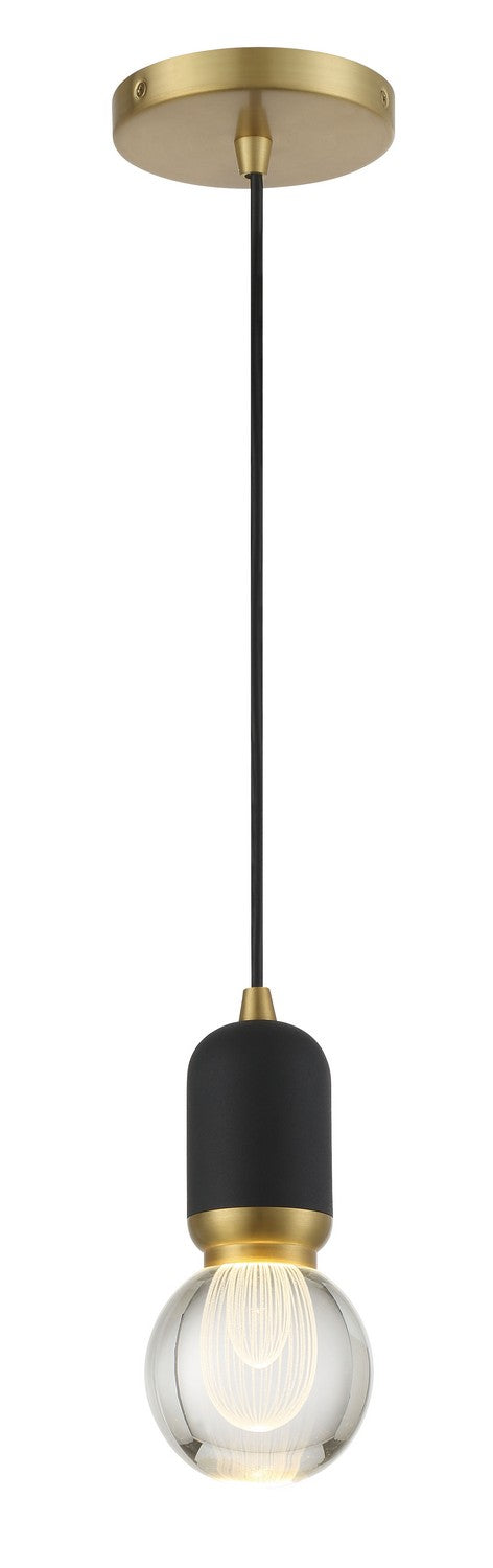 Mixed Up LED Mini Pendant in Sand Coal And Mountain Gold