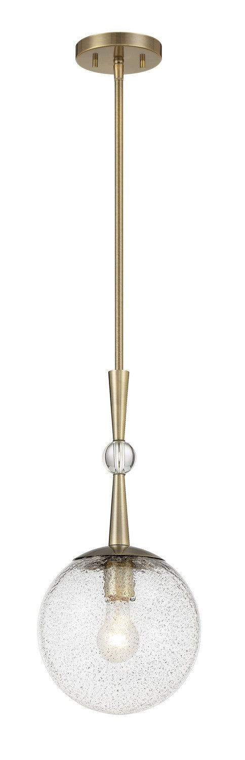 POPULUXE One Light Mini Pendant in Oxidized Aged Brass