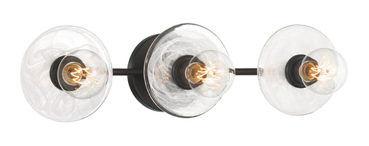 Vapors Three Light Bath Vanity in Coal Black