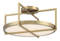 Boada LED Semi Flush Mount in Soft Brass