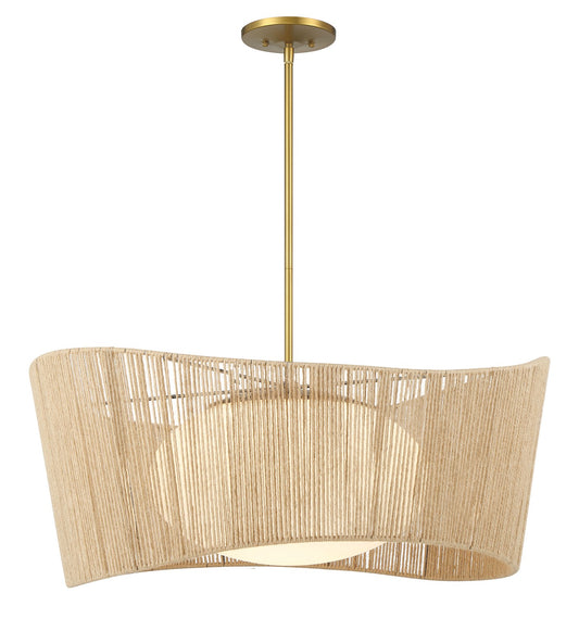 Key Largo One Light Pendant in Soft Brass
