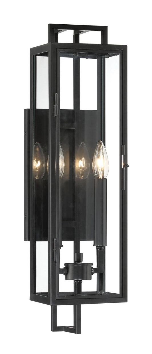Knoll Road Two Light Outdoor Wall Mount in Coal
