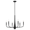 Deela Six Light Chandelier in Black