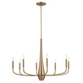 Deela Eight Light Chandelier in Champagne Bronze