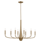 Deela Eight Light Chandelier in Champagne Bronze