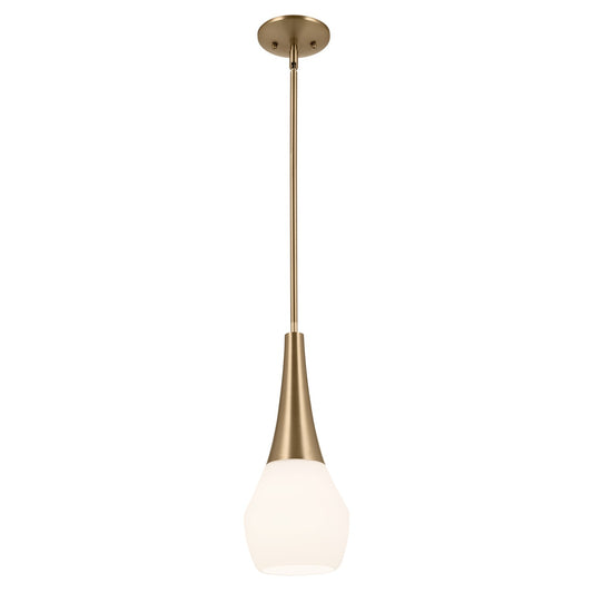 Deela One Light Pendant in Champagne Bronze
