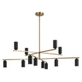 Gala LED Chandelier in Champagne Bronze