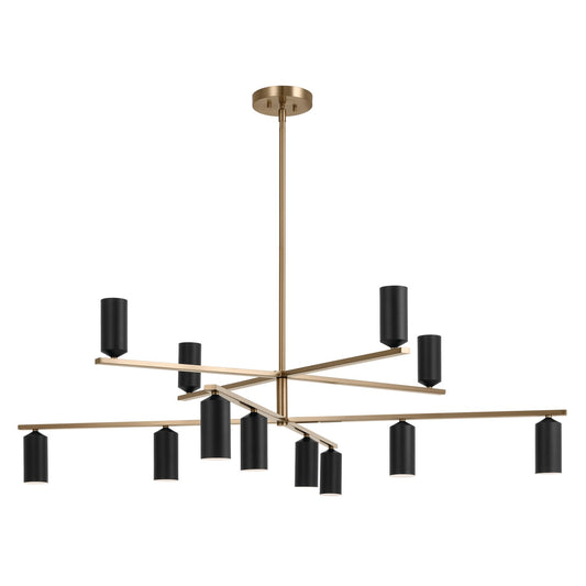 Gala LED Chandelier in Champagne Bronze