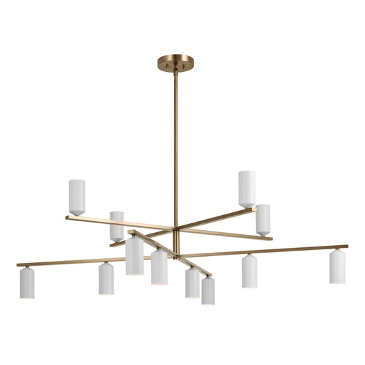 Gala LED Chandelier in Champagne Bronze
