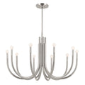 Odensa Ten Light Chandelier in Polished Nickel