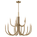 Odensa 15 Light Chandelier in Champagne Bronze