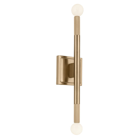 Odensa Two Light Wall Sconce in Champagne Bronze