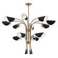 Arcus 12 Light Chandelier in Champagne Bronze