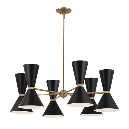Phix 12 Light Chandelier in Champagne Bronze