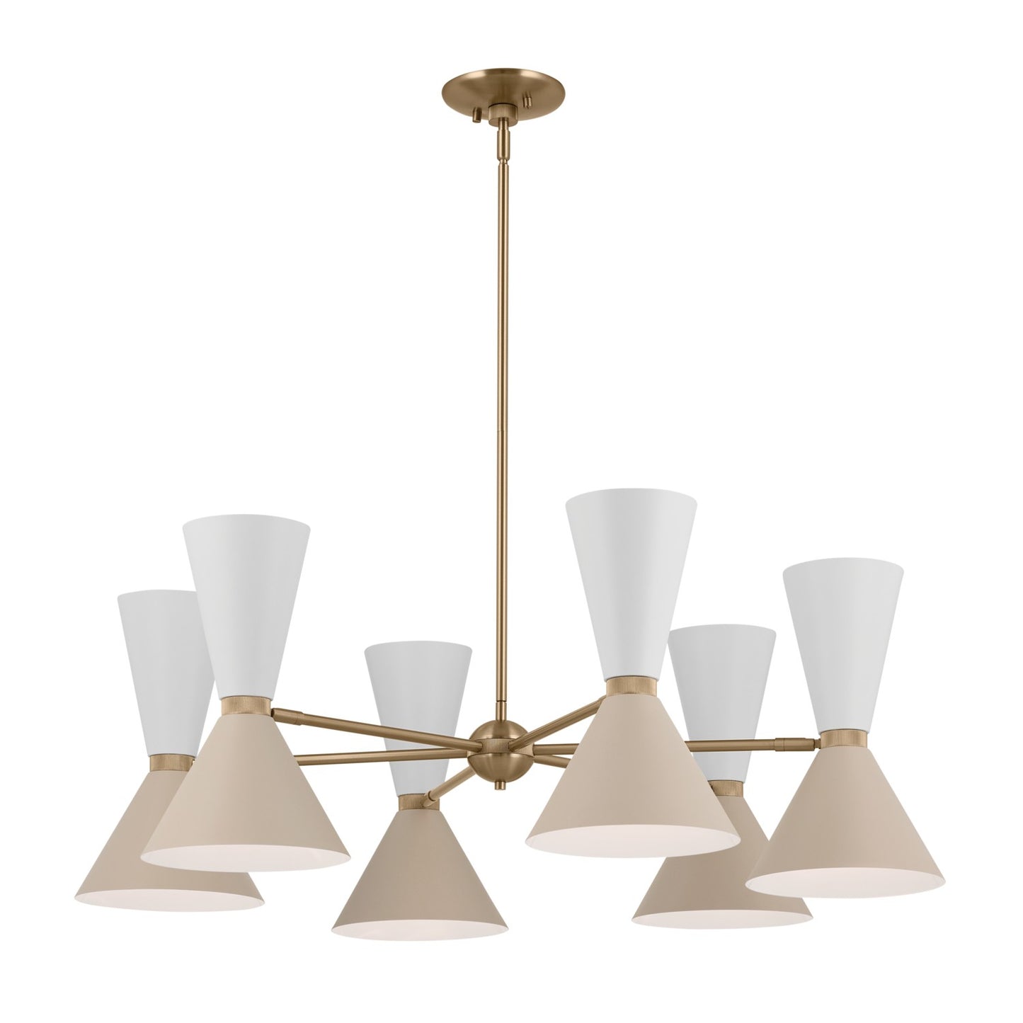 Phix 12 Light Chandelier in Champagne Bronze