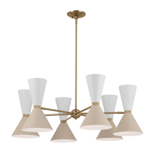 Phix 12 Light Chandelier in Champagne Bronze