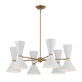 Phix 12 Light Chandelier in Champagne Bronze