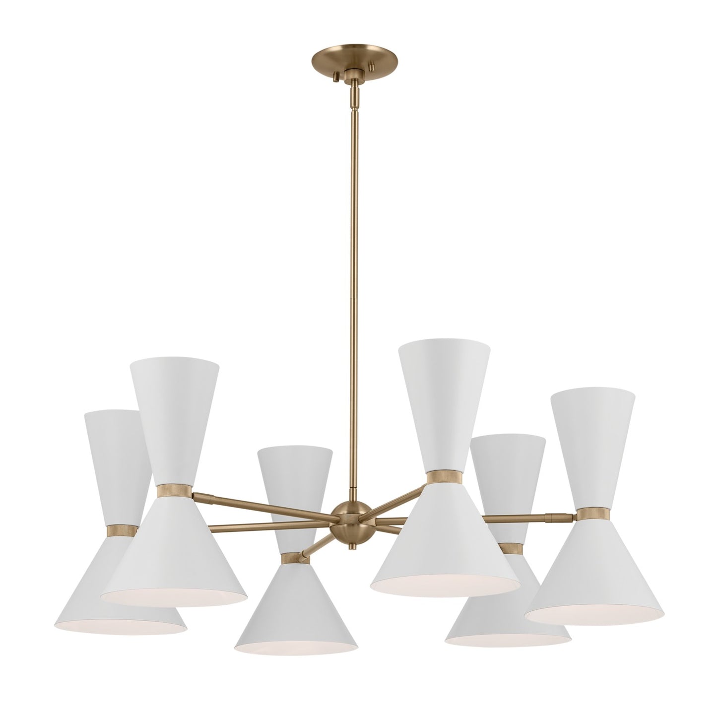 Phix 12 Light Chandelier in Champagne Bronze