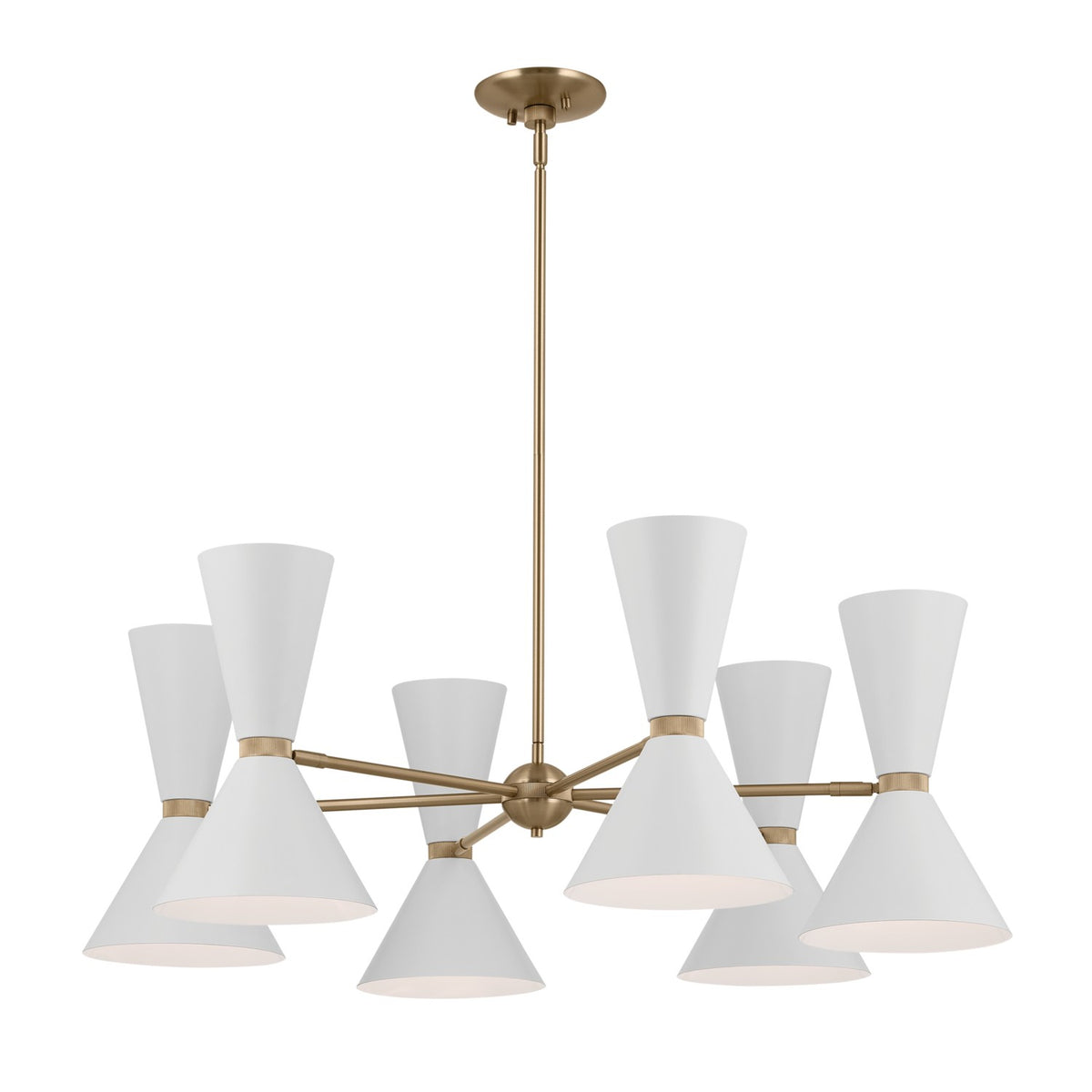 Phix 12 Light Chandelier in Champagne Bronze