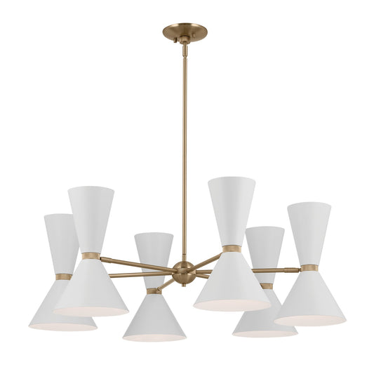 Phix 12 Light Chandelier in Champagne Bronze