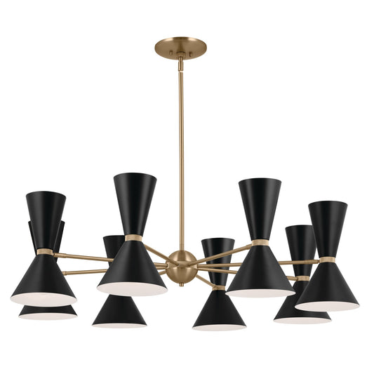 Phix 16 Light Chandelier in Champagne Bronze