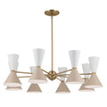Phix 16 Light Chandelier in Champagne Bronze