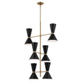 Phix 12 Light Foyer Chandelier in Champagne Bronze