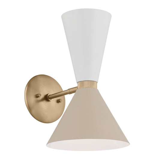 Phix Two Light Wall Sconce in Champagne Bronze
