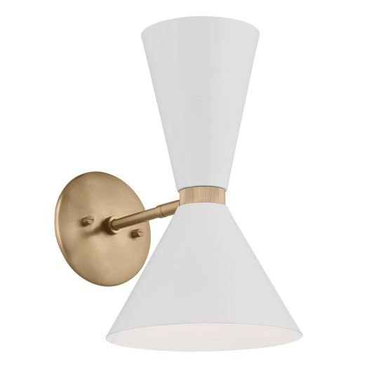 Phix Two Light Wall Sconce in Champagne Bronze