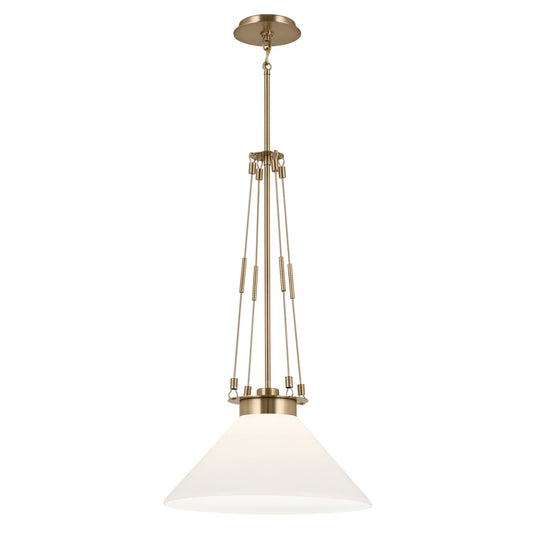 Albers One Light Pendant in Champagne Bronze