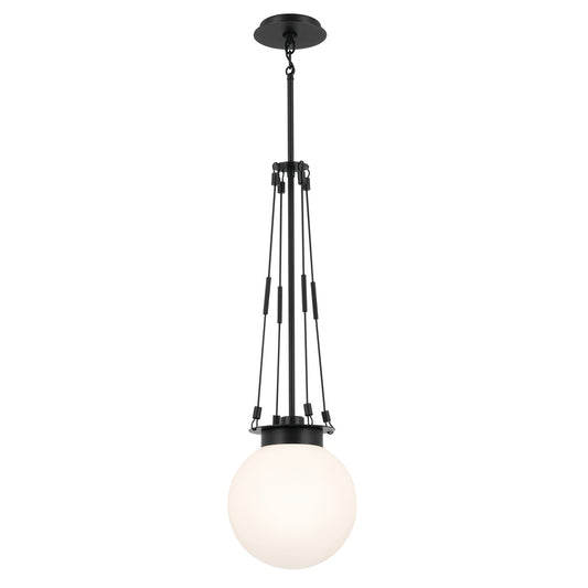 Albers One Light Pendant in Black