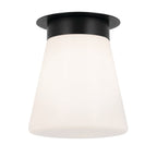 Albers One Light Flush Mount in Black