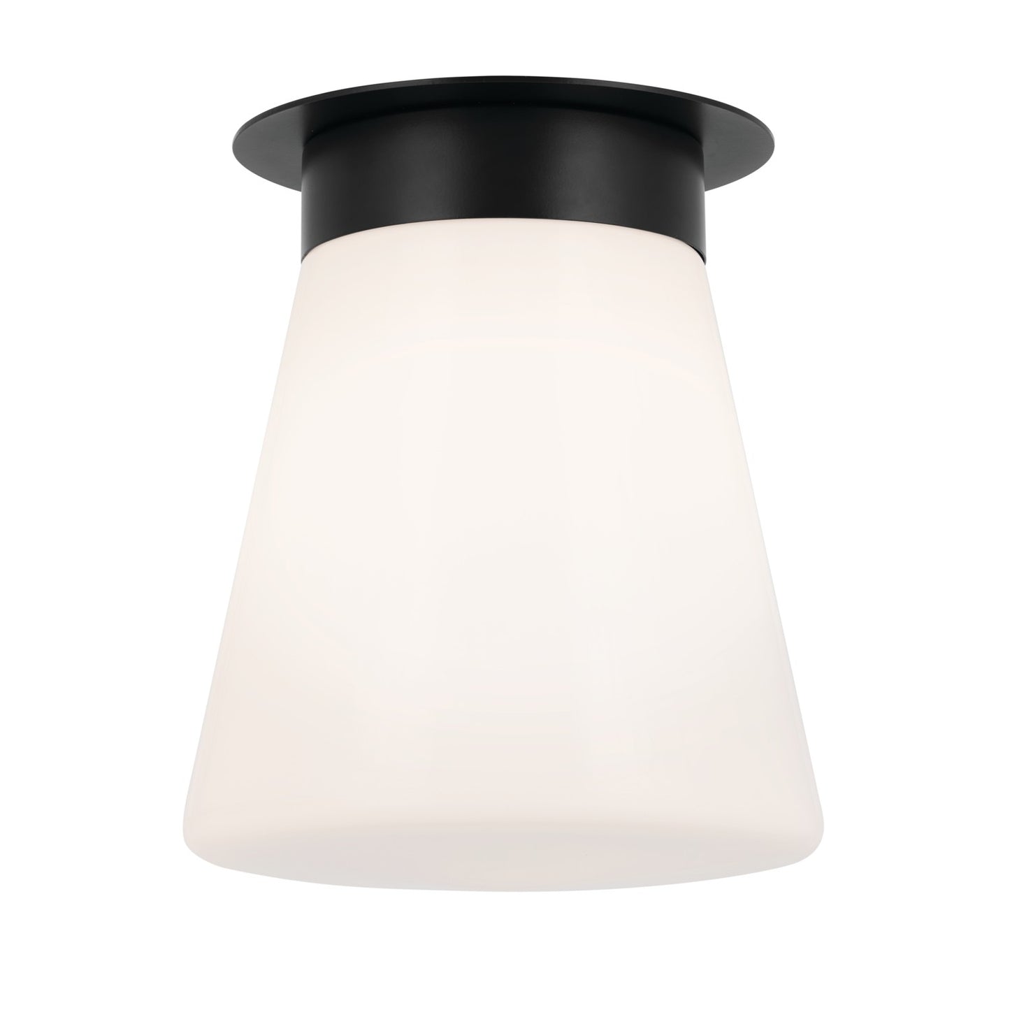 Albers One Light Flush Mount in Black
