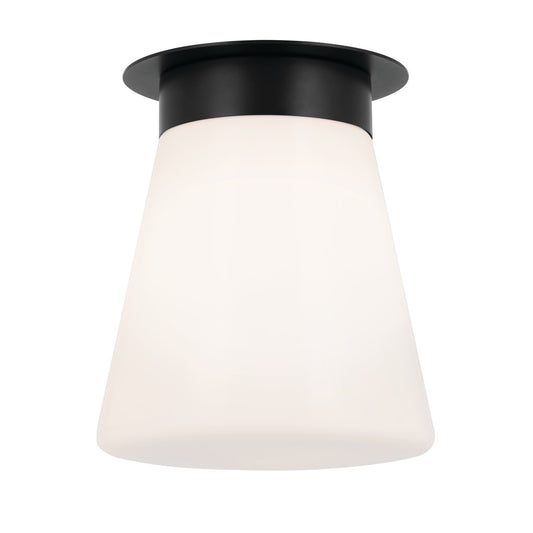 Albers One Light Flush Mount in Black