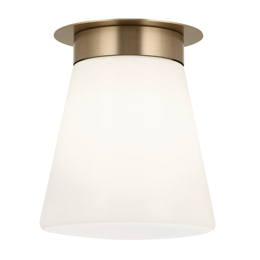 Albers One Light Flush Mount in Champagne Bronze