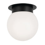 Albers One Light Flush Mount in Black