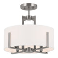 Malen Four Light Pendant/Semi Flush in Classic Pewter