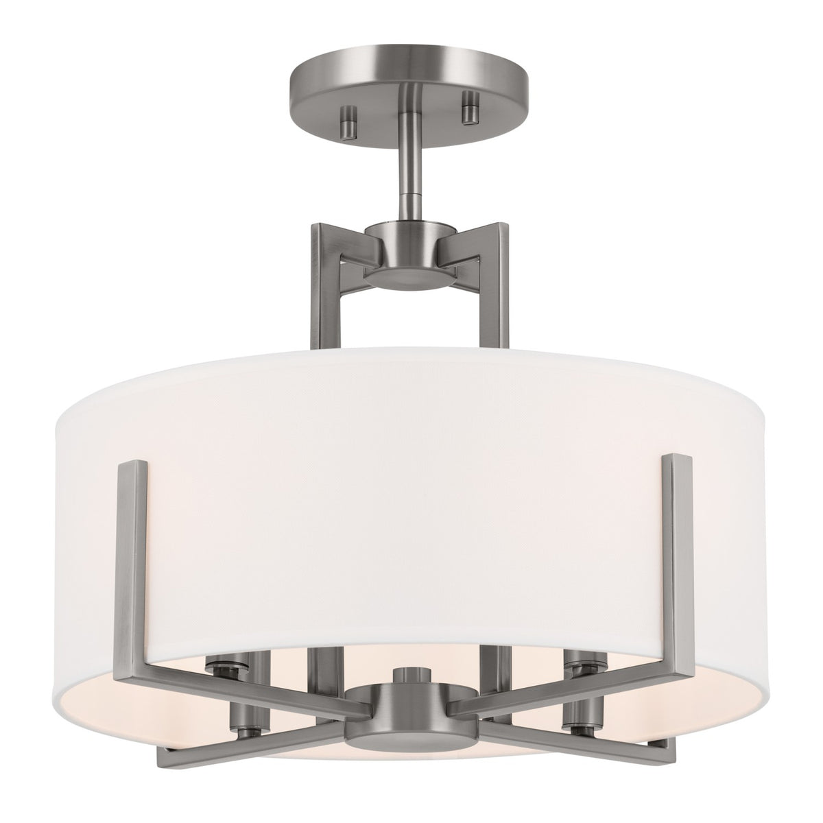 Malen Four Light Pendant/Semi Flush in Classic Pewter