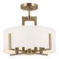 Malen Four Light Pendant/Semi Flush in Champagne Bronze