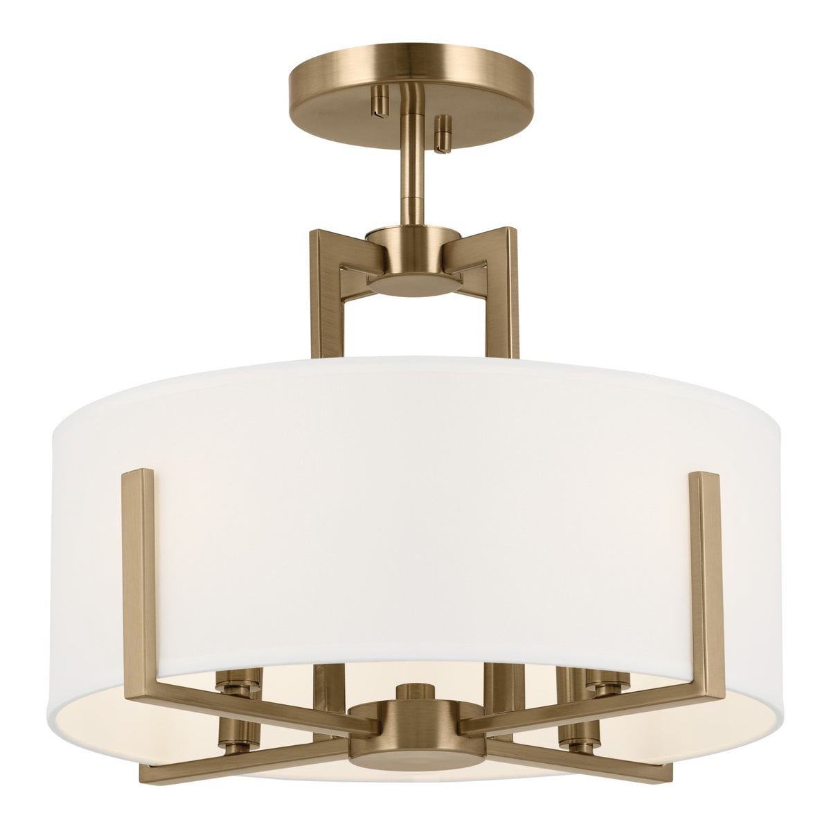 Malen Four Light Pendant/Semi Flush in Champagne Bronze