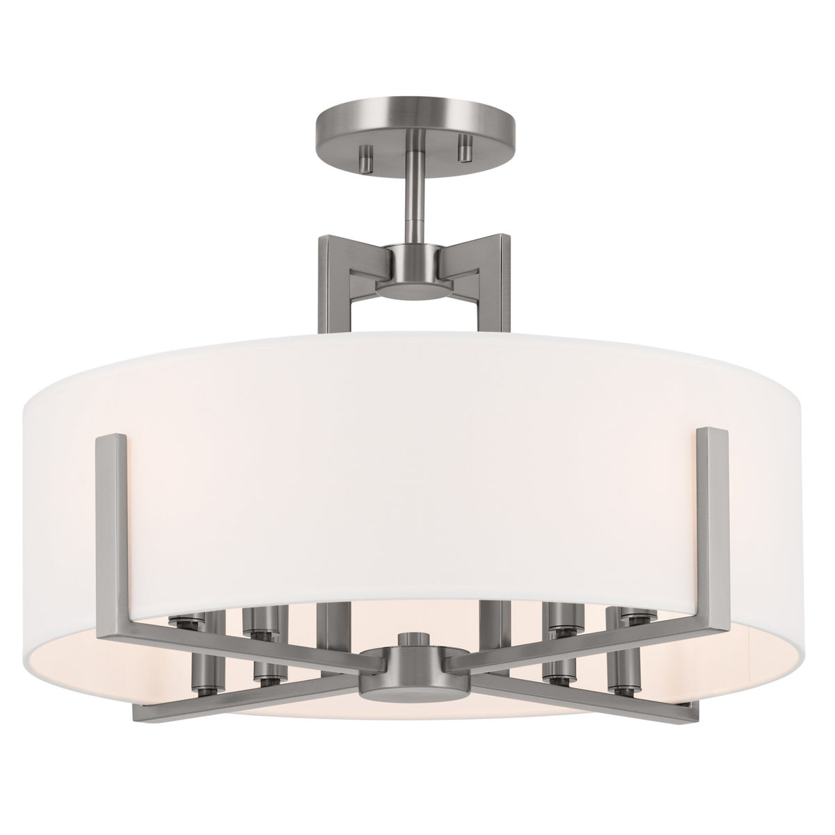 Malen Eight Light Pendant/Semi Flush in Classic Pewter