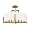Malen Eight Light Pendant/Semi Flush in Champagne Bronze