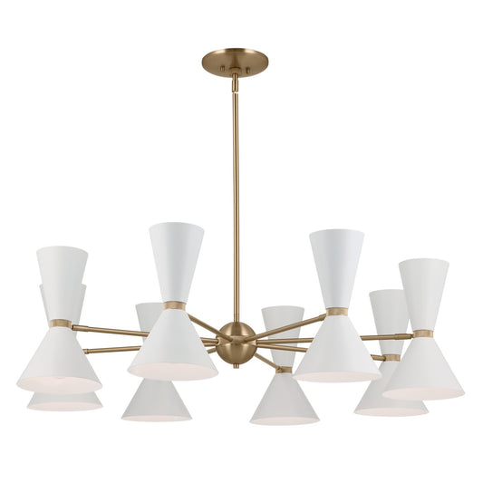 Phix 16 Light Chandelier in Champagne Bronze