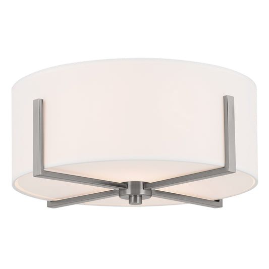 Malen Two Light Flush Mount in Classic Pewter